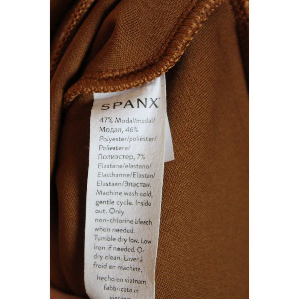 Spanx Airessentials Half Zip Pullover Caramel Bro… - image 4